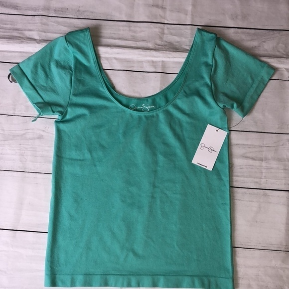 NWT Jessica Simpson Mint Green Crop Top Sz S - Picture 9 of 10